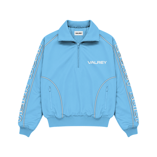 VALREY Quarter-Zip Tracksuit Set "Light Blue"