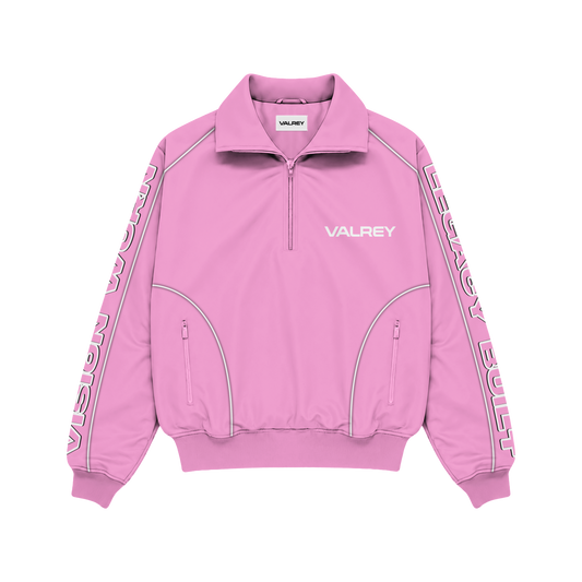 VALREY Quarter-Zip Tracksuit Set "Pink"