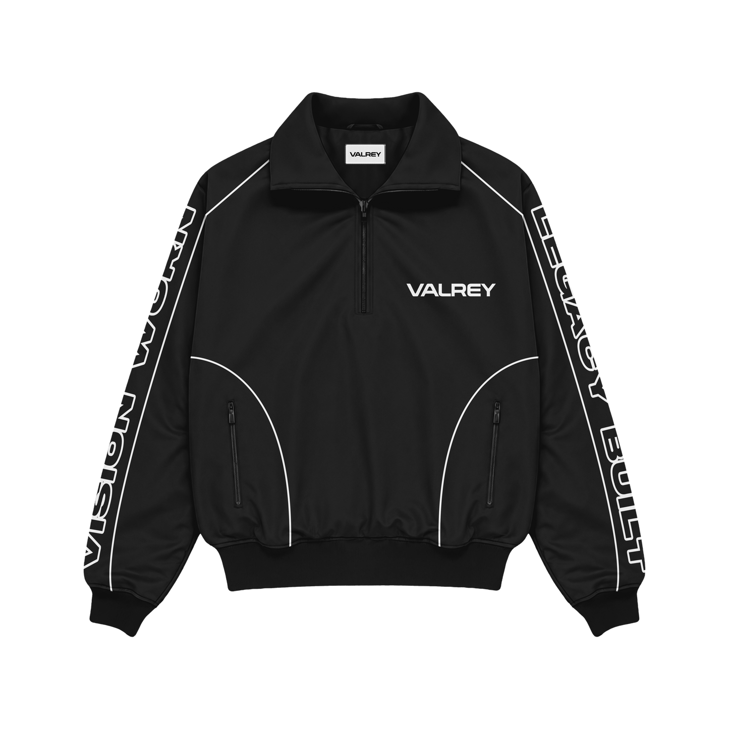 VALREY Quarter-Zip Tracksuit Set "Black"
