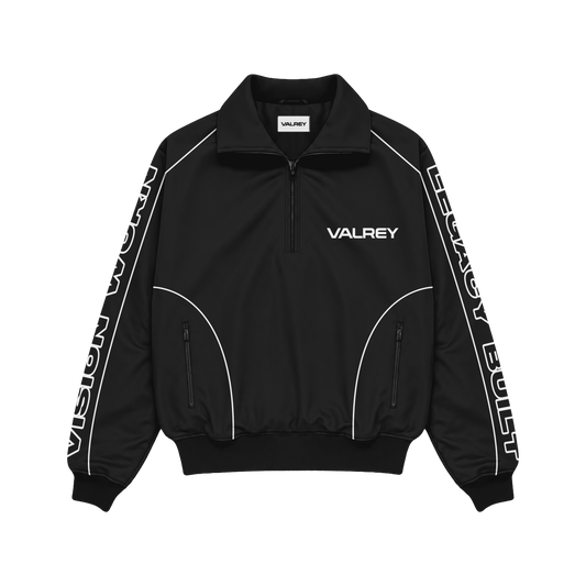 VALREY Quarter-Zip Tracksuit Set "Black"